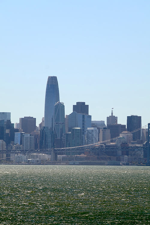 San Francisco skyline taken from across the bay.